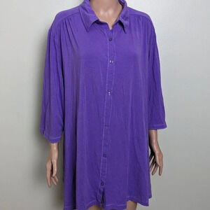 Mac & Jac Purple Tunic Size XXL